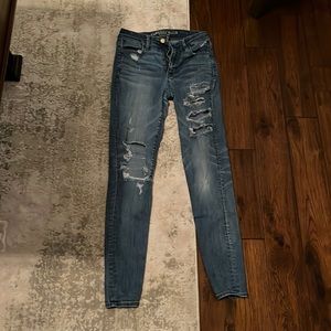 American Eagle Ripped Skinny Jeans